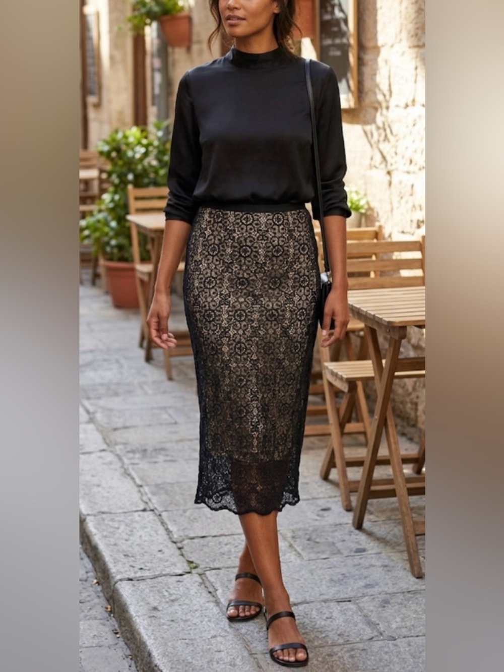 Elie Tahari Women’s Pencil Skirt  Black Size 2